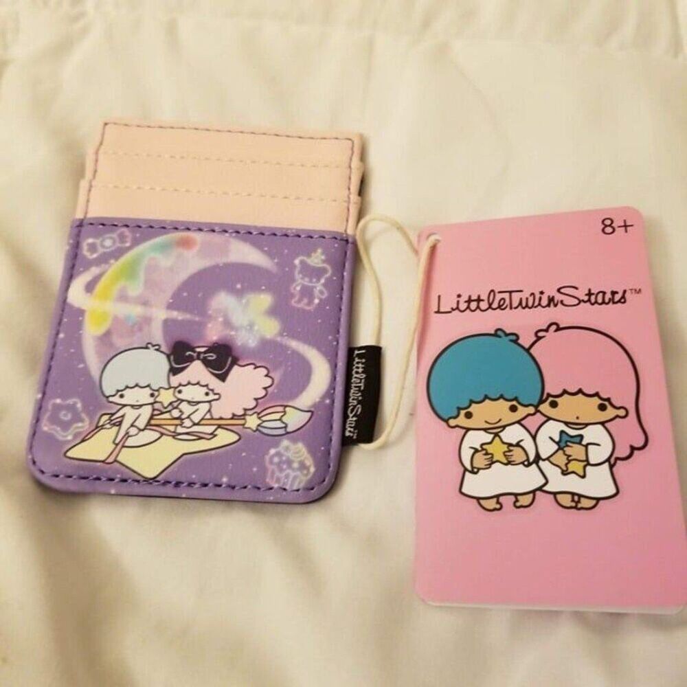 Loungefly Sanrio Cardholder Little Twin Stars Sky Ride Kiki Lala Hello Kitty NEW